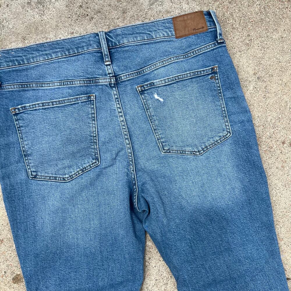 Madewell Perfect Vintage Distressed Cropped Ankle High Rise Jeans Size 32 - Picture 5 of 15